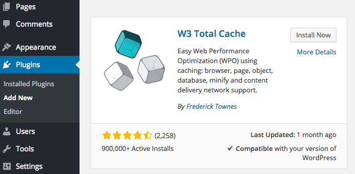 w3 total cache eklentisi kurulumu